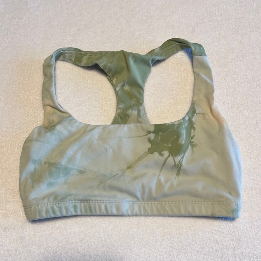 Balance Athletica Vitality Racerback Sports Bra Green Athleisure | Size S